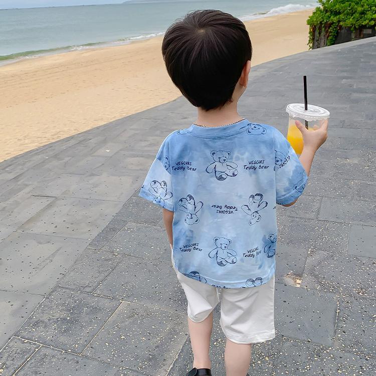 Áo Thun Cotton Ngắn Tay Phong Cách Nhật Bản Thời Trang Mùa Hè Mới 2022 Cho Bé Trai