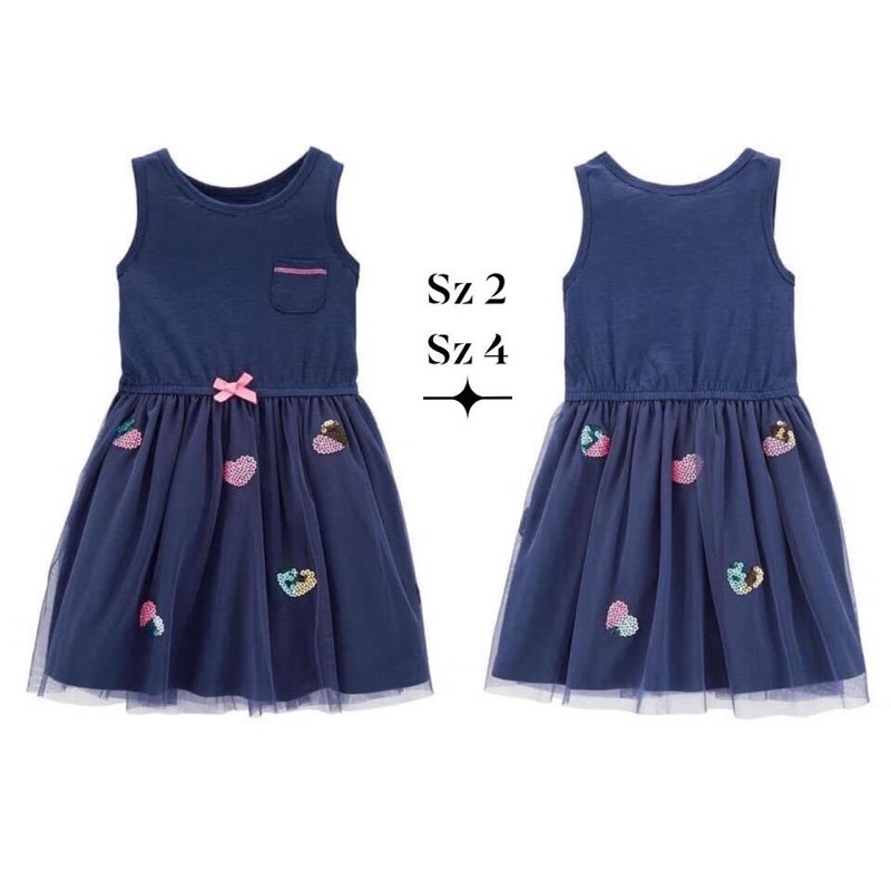 Đầm bé gái carter kim sa sz 2-5T