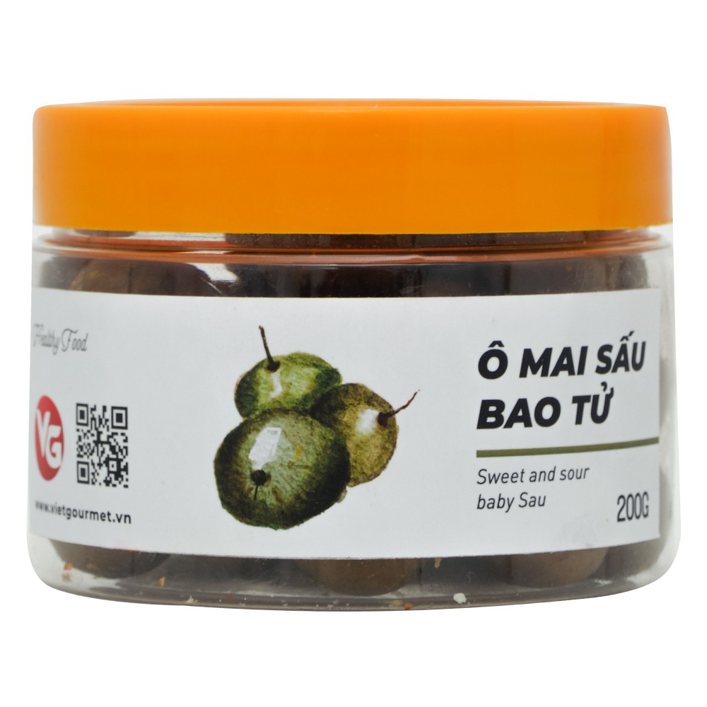 Ô mai sấu bao tử 200g vị chua ngọt giòn cay/ Ô mai Hà Nội/ quà tặng ăn vặt mẹ bầu quà tặng miền Bắc