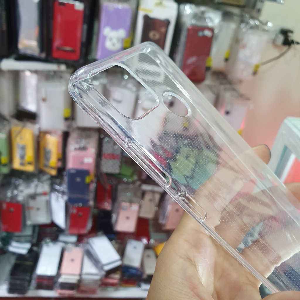 Combo Realme C12/ Realme C15 kính cường lực full màn hình + ốp silicon trong suốt