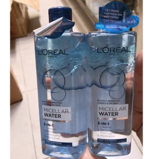 Nước tẩy trang l'oreal 3 in 1 micellar làm sạch sâu (400ml