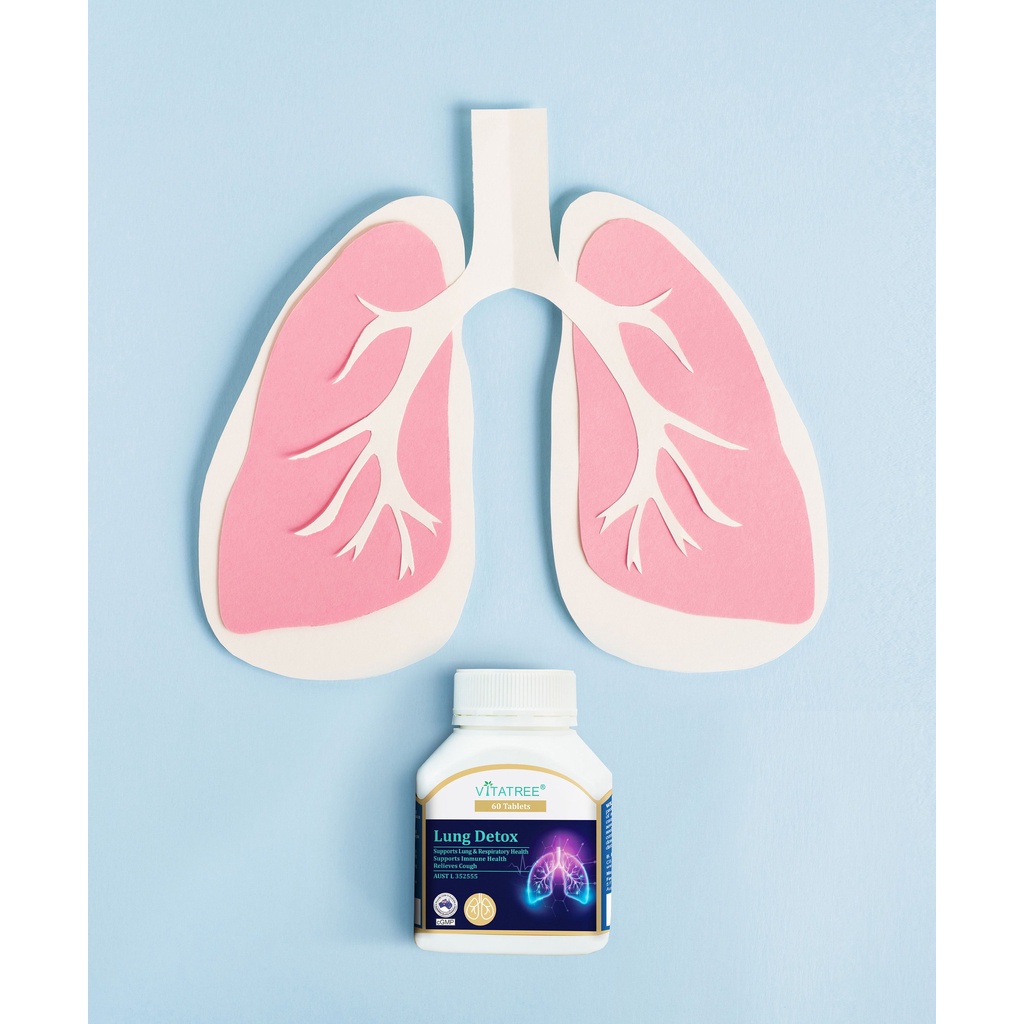[Hàng chuẩn Úc] Viên uống thải độc phổi Vitatree lung detox 60 viên của Úc