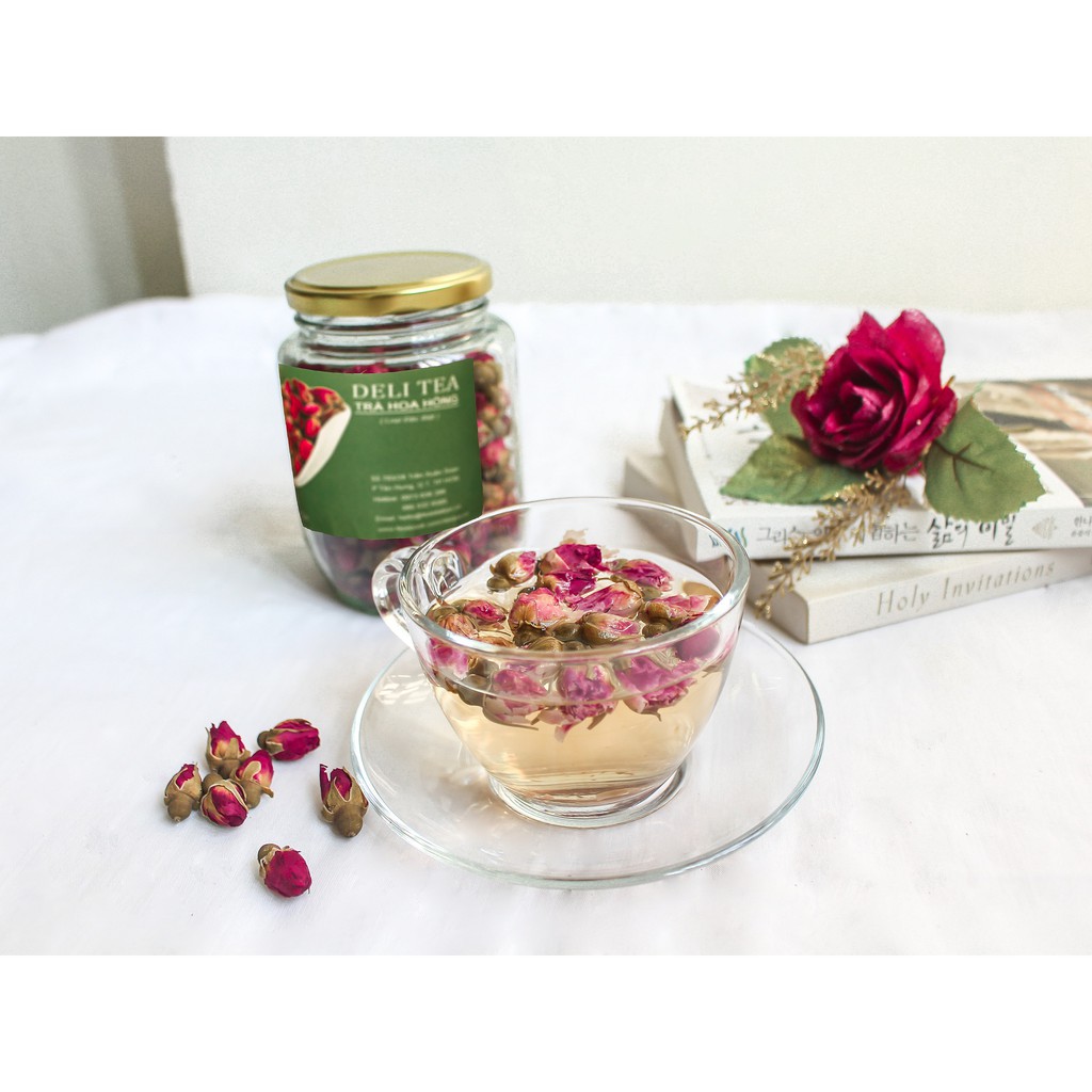 Trà hoa hồng Đà Lạt hữu cơ 200gr