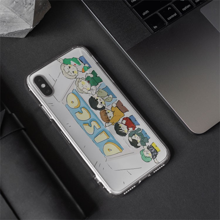Ốp điện thoại iphone silicon IDOL KPOP BTS disco chibi  cho Iphone 5 6 7 8 Plus 11 12 Pro Max X Xr BLUBTS0393