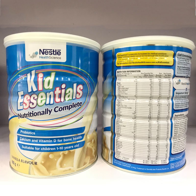 Sữa Bột Kid Essentials Vanilla Nội Địa Úc 800g
