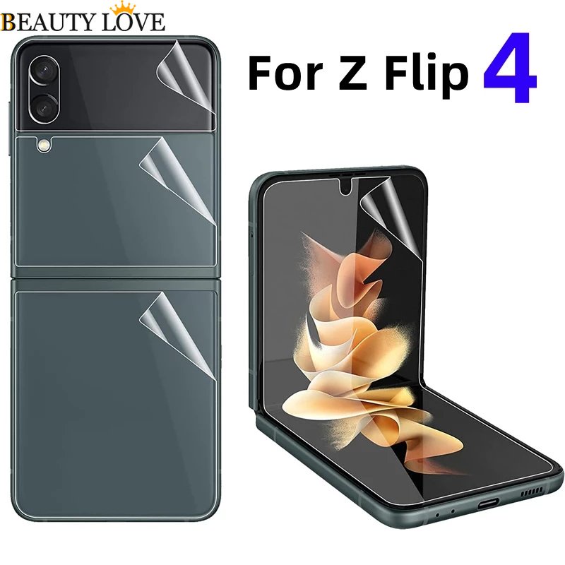 Giảm Giá Mạnh / Kính Cường Lực Trước Và Sau Mềm Mại Cho Samsung Z Flip 4 / HD