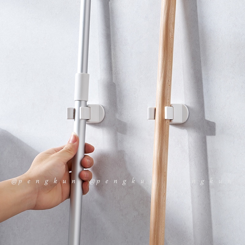 Móc Treo Cây Lau Nhà Gắn Tường Không Đục Lỗ Phong Cách Nhật Bản