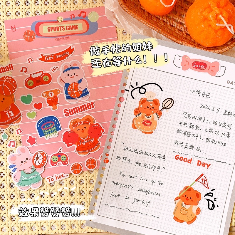 Sticker dán hình - dán ốp lưng, dán bình nước, dán nón bảo hiểm phụ kiện trang trí xinh xinh