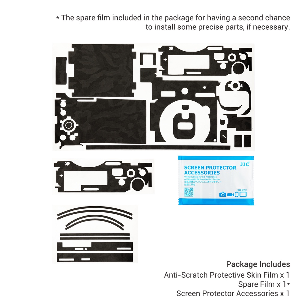 Miếng Dán Trang Trí Chống Trầy 3M Cho Máy Ảnh Sony ZV-E10 Body + Ống Kính 16-50mm KIWI ZV-E10