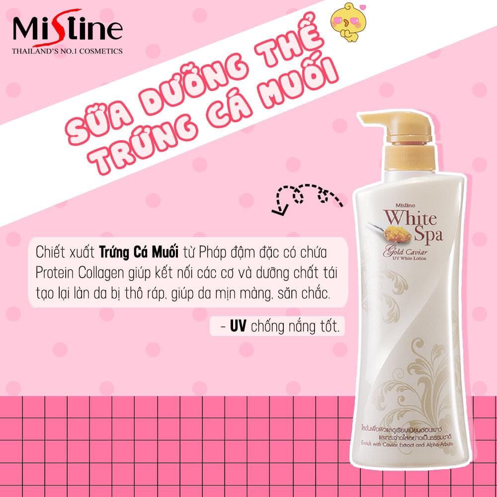 Sữa dưỡng thể White Spa Mistine Lotion 400ml (Thái Lan) Đủ mùi hương