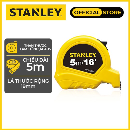 Thước cuộn Stanley STHT33989-840| 5mx19mm | Chính hãng