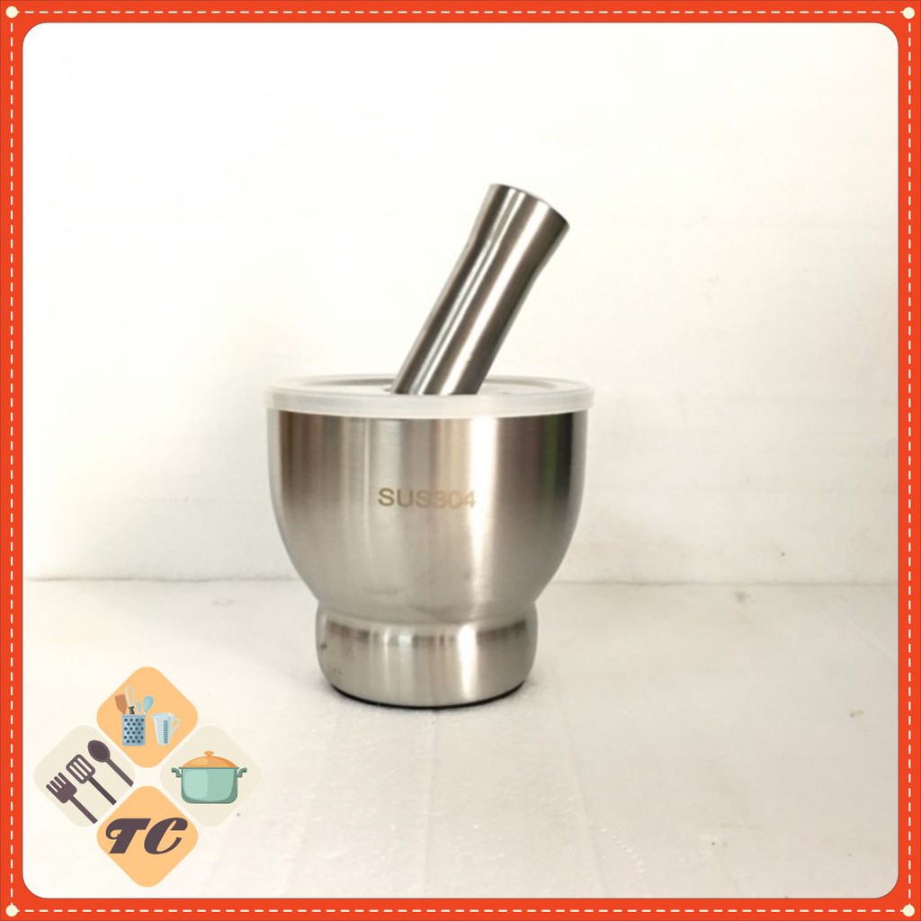 Cối chày inox 304 -13cm