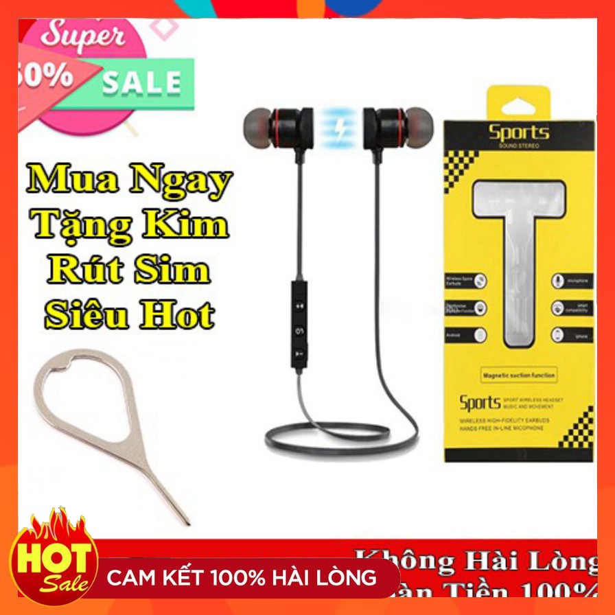 [ Rẻ Bất Ngờ + Có Video ] (BH 2 năm) Tai Nghe Thể Thao Bluetooth Sport HEADSET S6 Siêu Nhẹ - Chống Nước - Hàng Loại 1