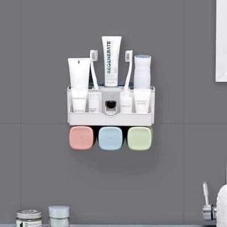 dụng cụ nhả kem đánh răng kèm 3 cốc lúa mạch