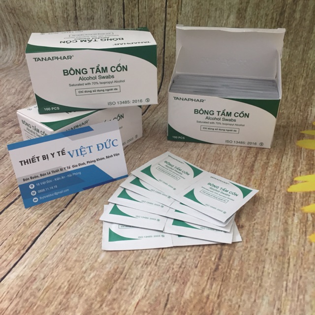 Bông tẩm cồn set 2 chiếc