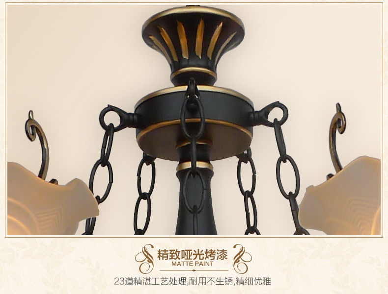 Retro Đèn Chùm Phòng Khách Bắc Âu Đèn Trang Trí Phòng Ngủ Hiện Đại Đèn Treo Trần Đèn Thả Bàn Ăn
