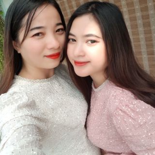 Set áo dài kim sa 4 tà