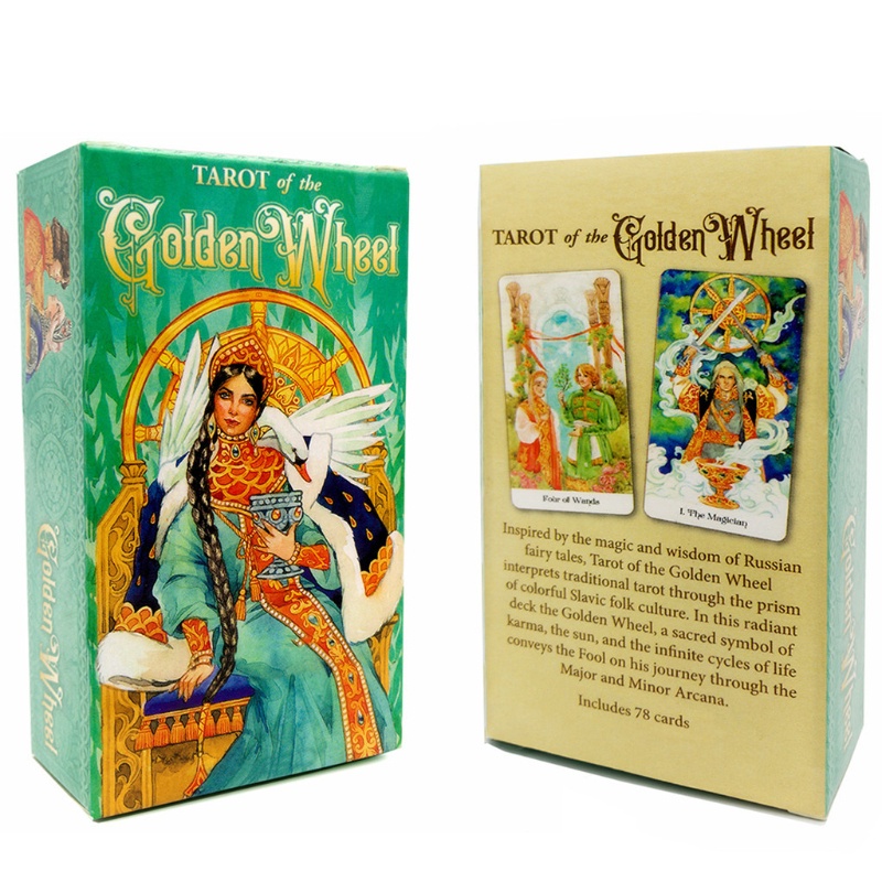 Bộ 78 Lá Bài Tarot Màu Vàng Dùng Để Chơi Game Gia Đình