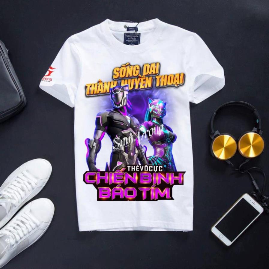 [Đủ Size]Áo Thun Free Fire Cực Đẹp Vải Cotton- Thẻ Vô Cực Mùa 12