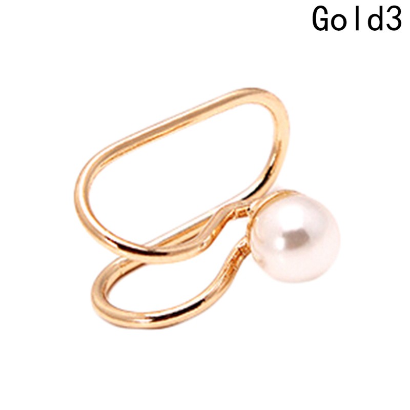 Set 2 Khuyên Vành Tai Hình Ngôi Sao Đính Đá Xinh Xắn Thời Trang