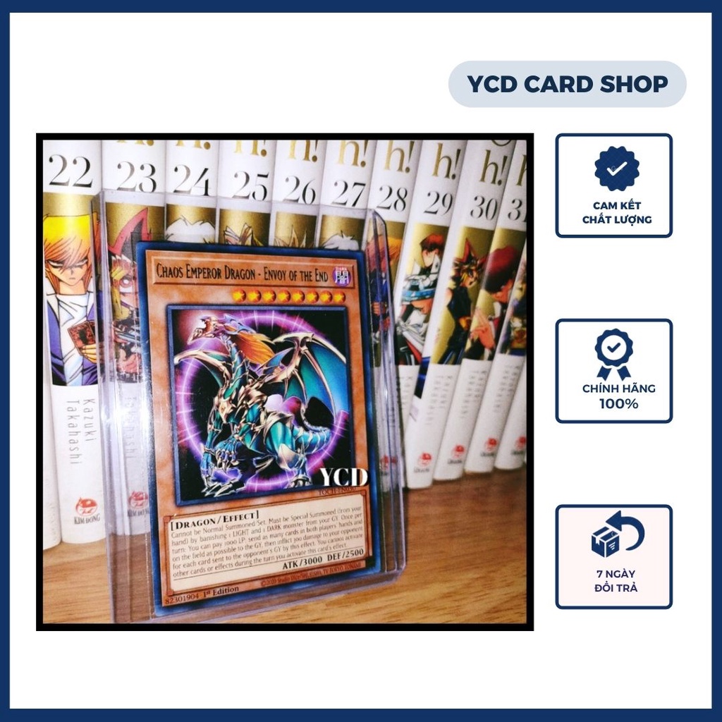 Thẻ bài Yugioh chính hãng Chaos Emperor Dragon – Envoy of the End – Rare