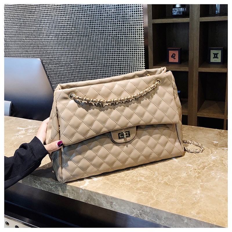 Túi xách trần trám size to hàng Quảng Châu siêu chất - vừa laptop 14inch trở xuống