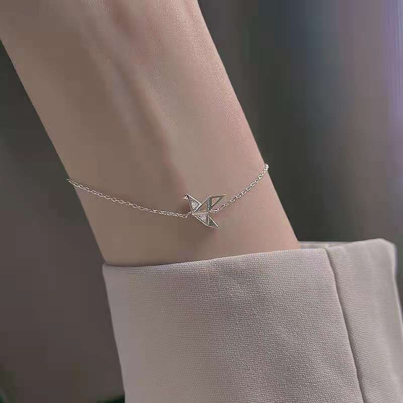 Vòng tay cần cẩu giấy sang trọng Hàn Quốc Vòng tay nữ chất lượng cao Vòng đeo tay thiết kế độc đáo