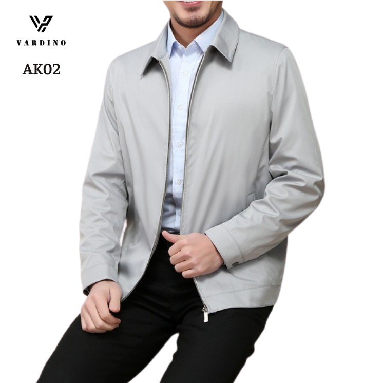 Áo khoác nam cao cấp chính hãng VARDINO cổ bẻ đức dáng ôm xuông suông vừa màu kẻ ô không nhăn vải kaki trung niên ak01 | BigBuy360 - bigbuy360.vn