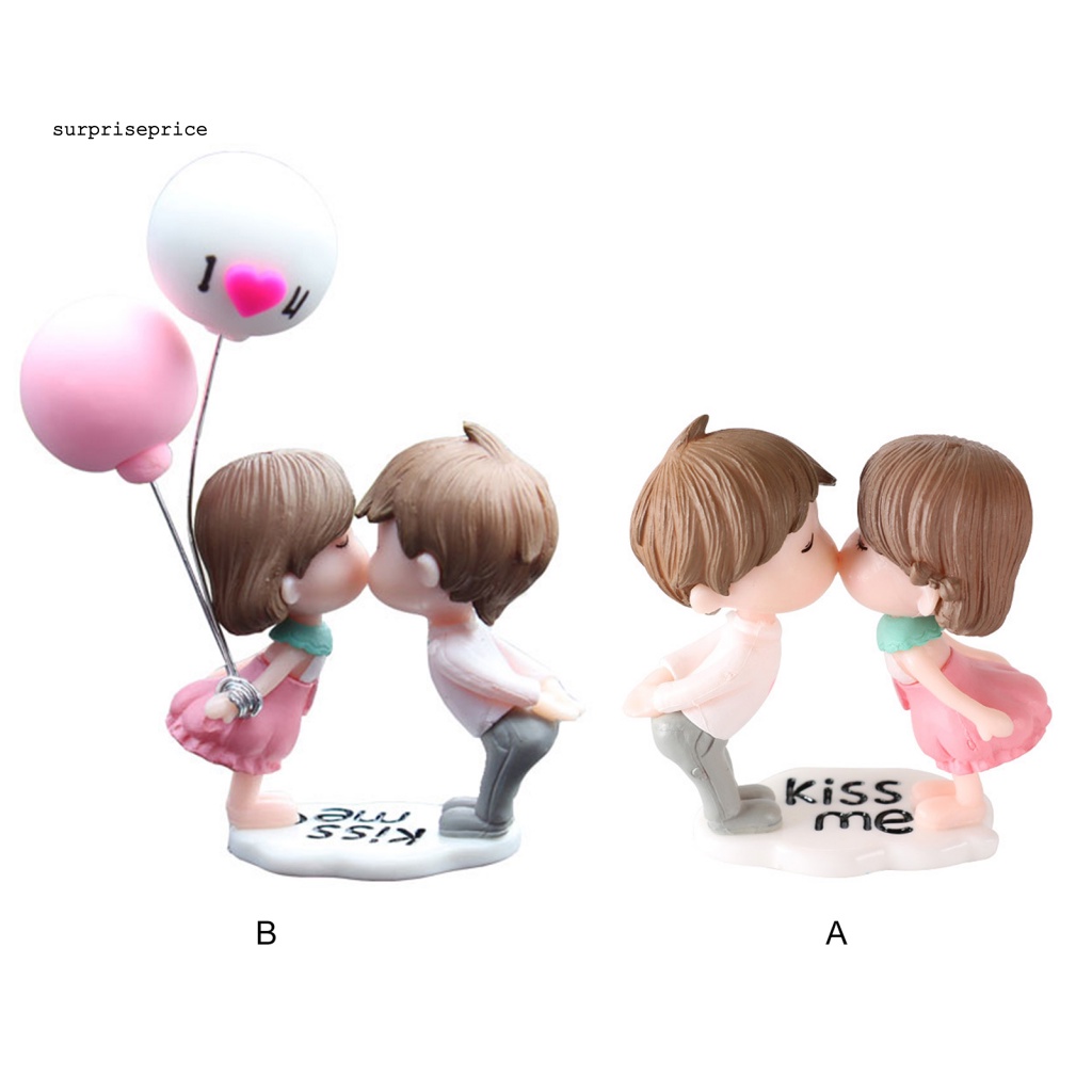 Đồ trang trí Cặp Đôi Bong Bóng Hoạt Hình Bằng Nhựa Resin Trang Trí Xe Hơi