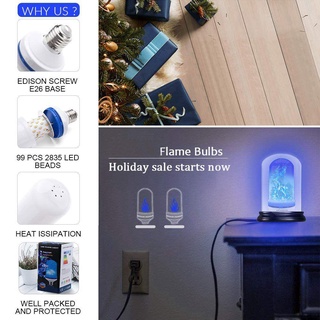 HABELYI Bóng Đèn LED E27 Hiệu Ứng Ngọn Lửa 4 Chế Độ