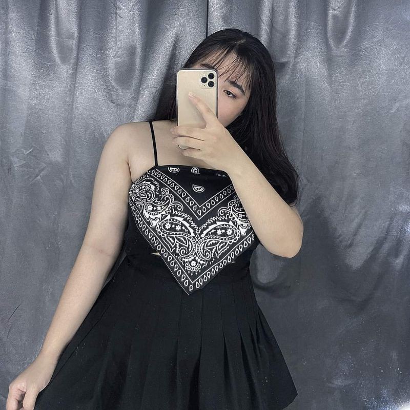 Áo lửng hở lưng hai dây quyến rũ bigsize 60-90kg