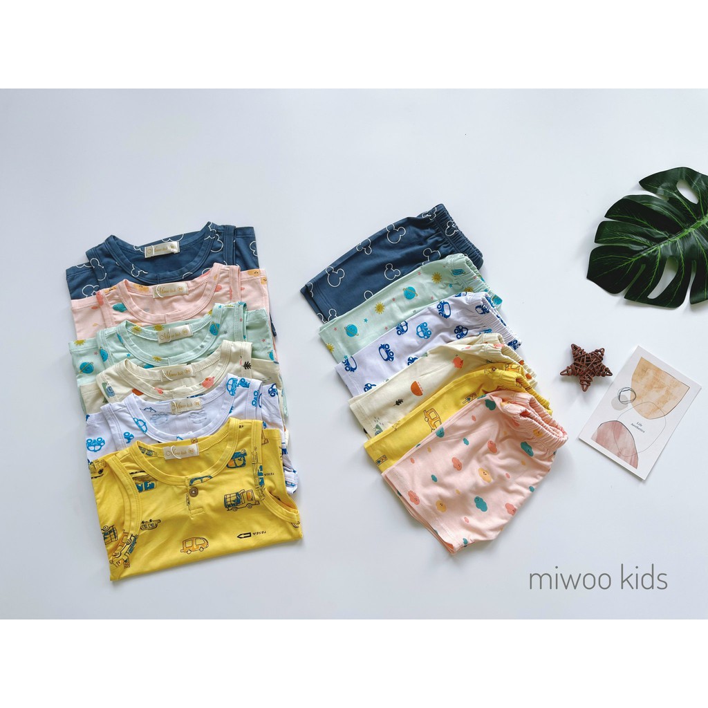 Bộ Ba Lỗ Cho Bé Nhiều Màu Có Size Từ 7-25KG