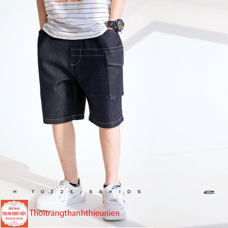 [35Kg - 75Kg] Quần Sooc Bò Nam Quần Short Jean Hàng Quảng Châu | BigBuy360 - bigbuy360.vn