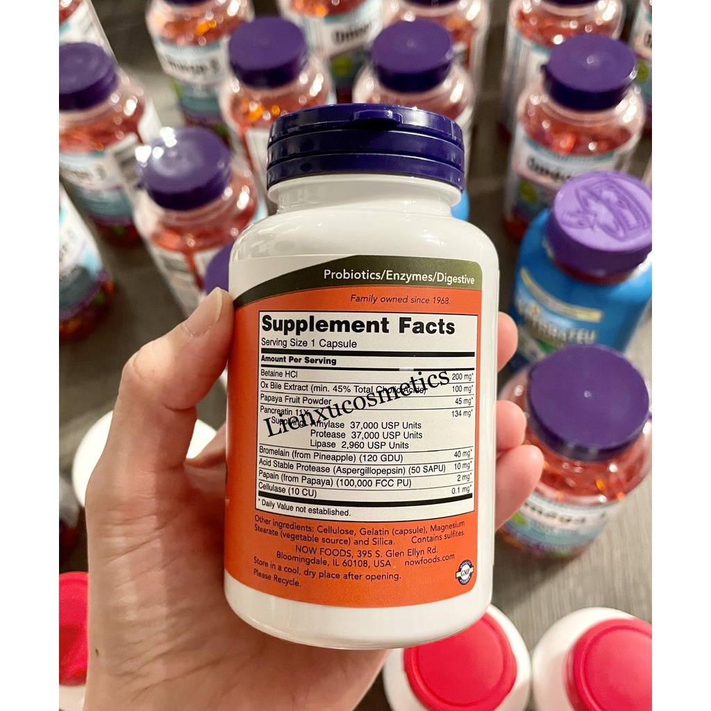 Viên uống hỗ trợ tiêu hoá NOW Super Enzymes 90 viên. HSD T/2026