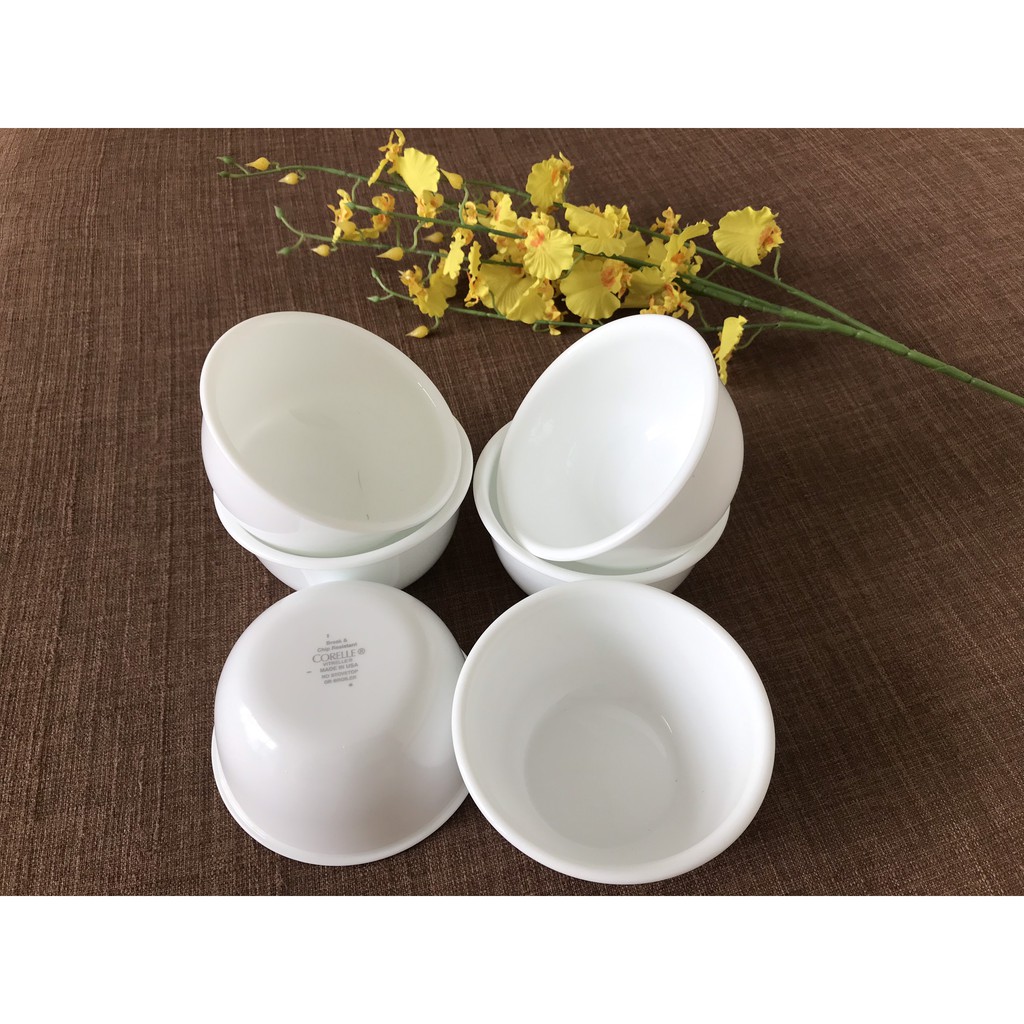 Corelle USA - Frost White Winter - Combo 04 chén/bát cơm 325ml MS411 N-LP
