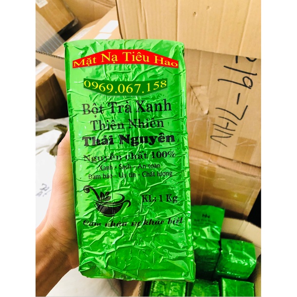 Bột đắp mặt nạ Trà xanh collagen handmade 500g