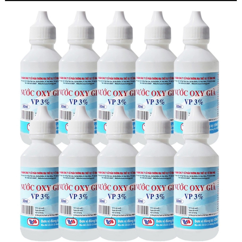 [Giá rẻ mỗi ngày]Combo lốc nước Oxy Già VP (Lốc 10 Chai)