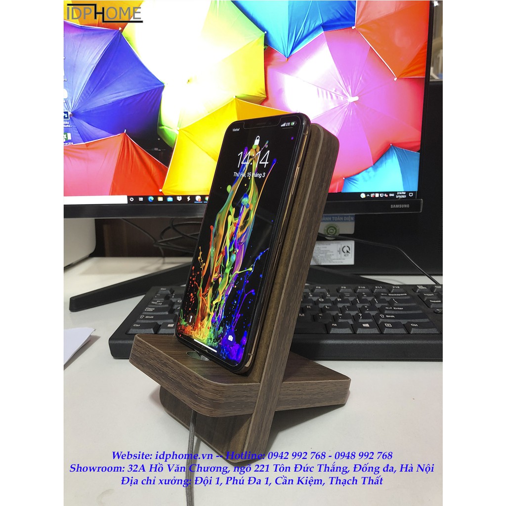 Giá kệ để điện thoại bằng gỗ SP6824 | BigBuy360 - bigbuy360.vn