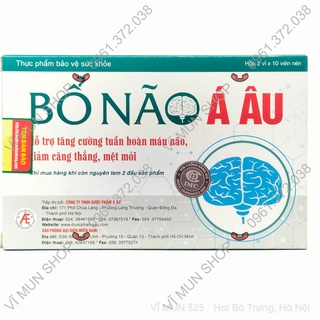 Bổ Não Á Âu - Tăng cường tuần hoàn máu não, giảm căng thẳng, mệt mỏi