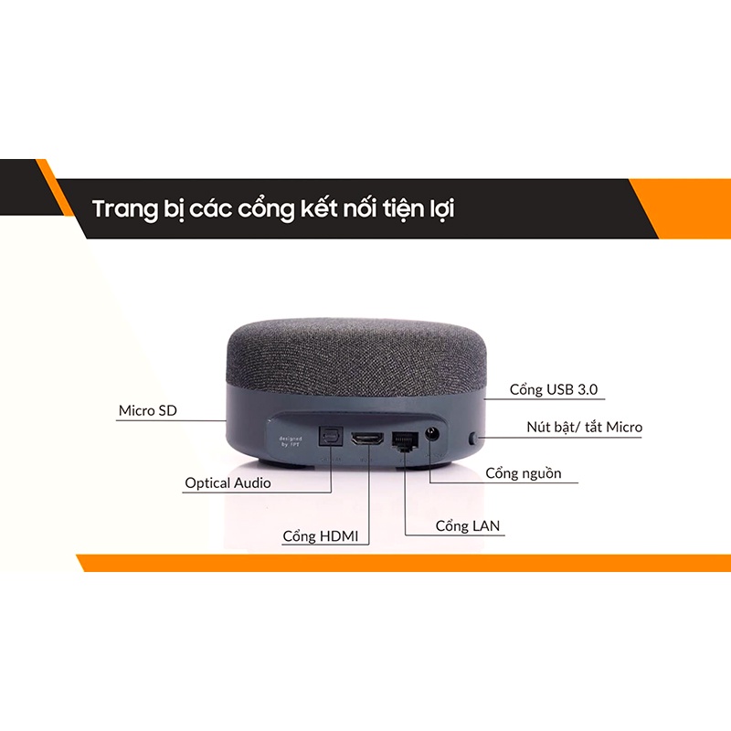 FPT Play Box S 2021 - Model T590 - TV Box Tích Hợp Loa Thông Minh - Điều khiển giọng nói thông minh không chạm