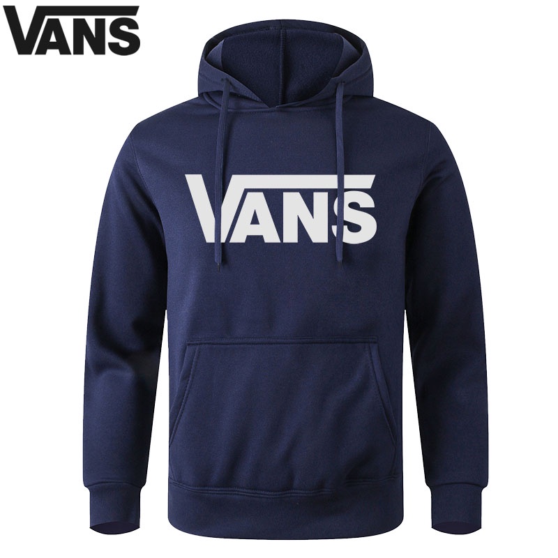 Áo Hoodie Tay Dài Dáng Rộng In Chữ Vans Phong Cách Hàn Quốc Thời Trang Cho Nam Và Nữ