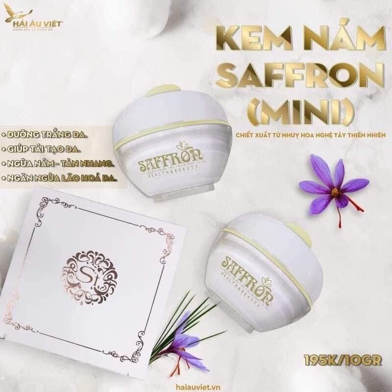 Combo(20g) Ngừa Nám Trắng DaKem Nám Saffron+Serum Noãn Thực Vật Hải Âu Việt