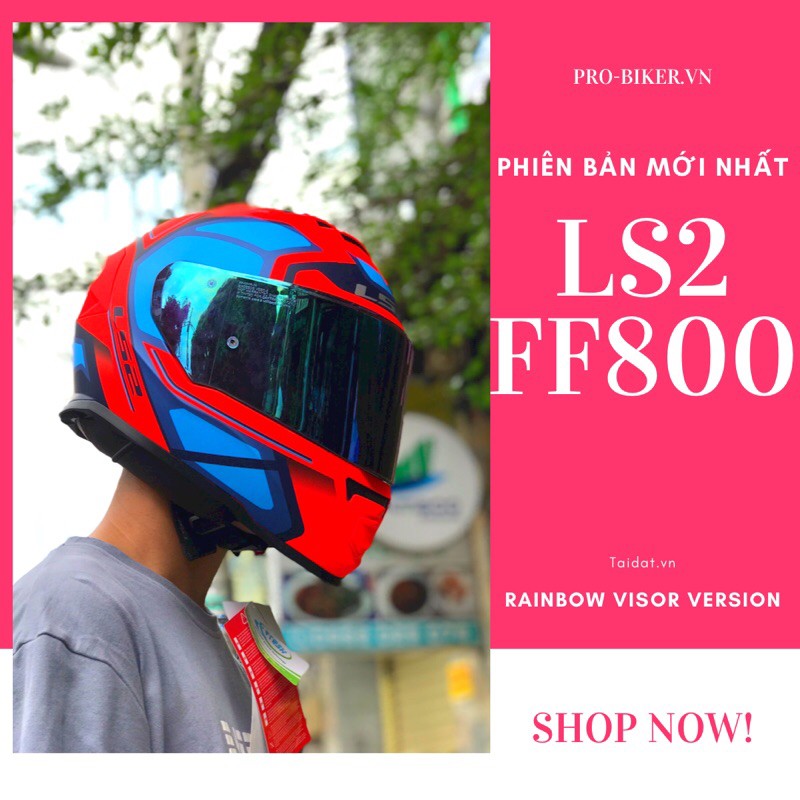 Kính chính hãng Gương 7 màu cho nón FULLFACE LS2 FF353