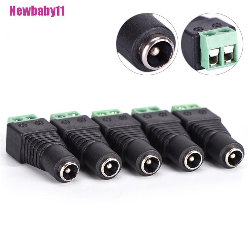 Bộ 5 Đầu Nối Nguồn Dc 12v Cho Dây Đèn Led | BigBuy360 - bigbuy360.vn