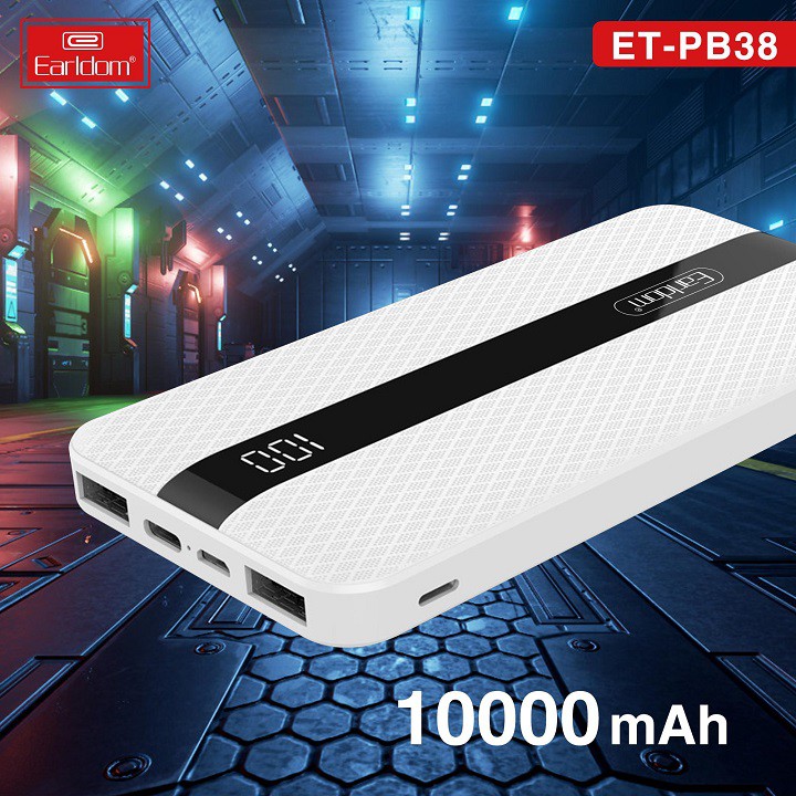 Sạc dự phòng Earldom ET-PB38, 10.000Mah