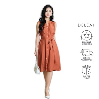 Đầm suông đai rời De Leah chất đũi tằm mềm mại và thoáng mát tạo cảm giác thoải mái