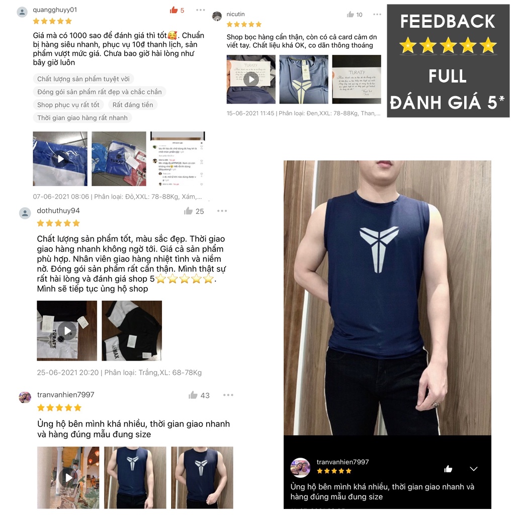 Áo ba lỗ nam TITAN TURATY áo tanktop sát nách chất vải thun lạnh cao cấp dáng body tập GYM thể thao chạy bộ cực đẹp