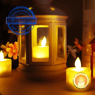 Nến điện tử tealight tim lắc lư [KÈM SẴN PIN]