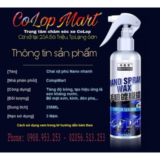 0051 CHAI XỊT PHỦ NANO NHANH