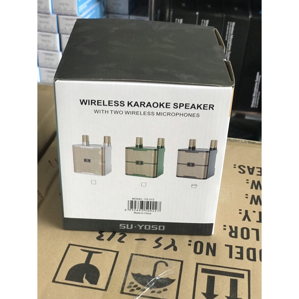 Loa karaoke mini kèm 2 mic YS213 mẫu mới nhất
